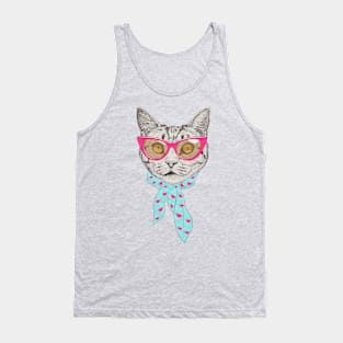 Cat - Fancy Head Tank Top